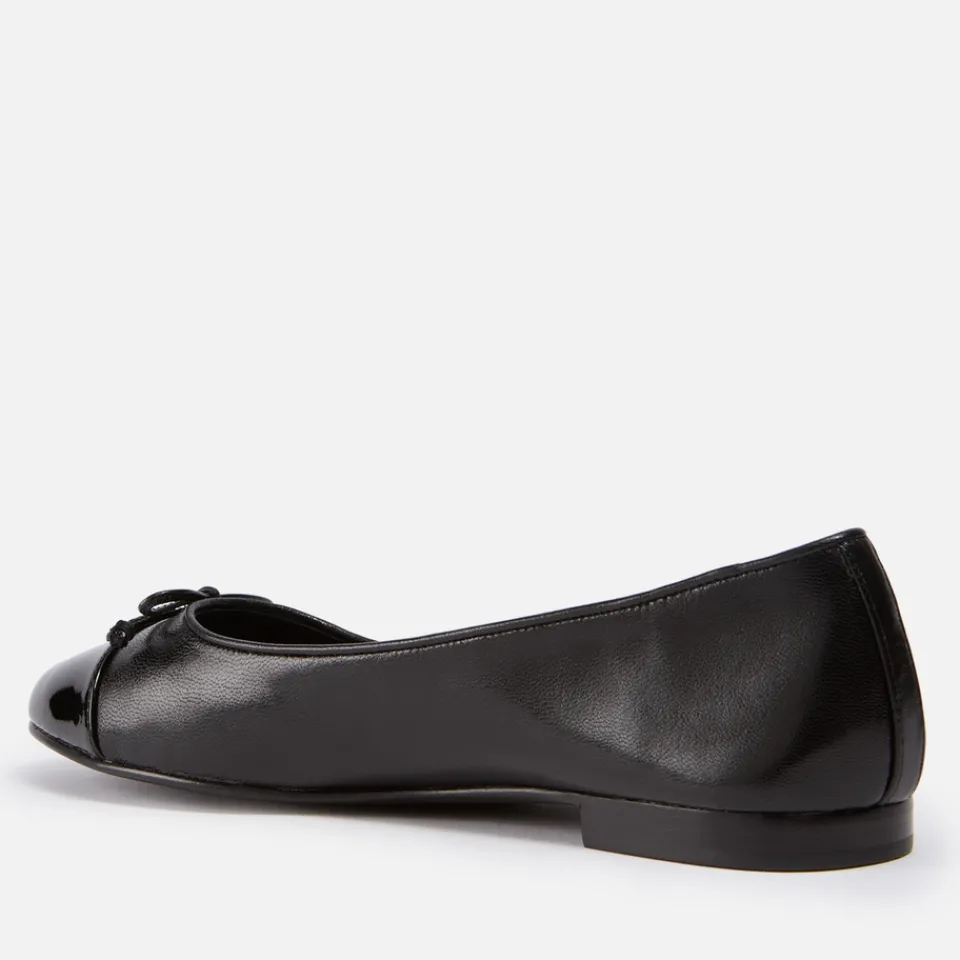 Flats|Tory Burch Women's Cap-Toe Leather Ballet Flats - UK 5.5