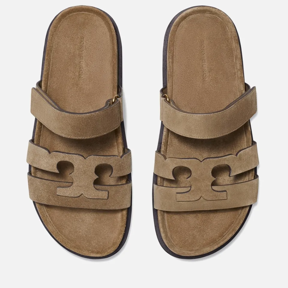 Sandals & Slides|Sandals|Tory Burch Women's Ines Sport T Suede Slide Sandals - UK 5