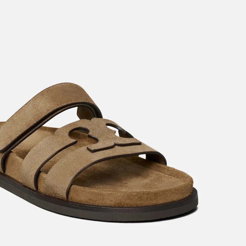 Sandals & Slides|Sandals|Tory Burch Women's Ines Sport T Suede Slide Sandals - UK 5