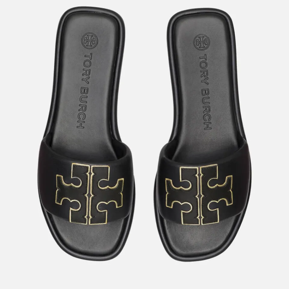 Flats|Urban Apothecary Tory Burch Women's Leather Sport Slide Sandals - UK 4.5
