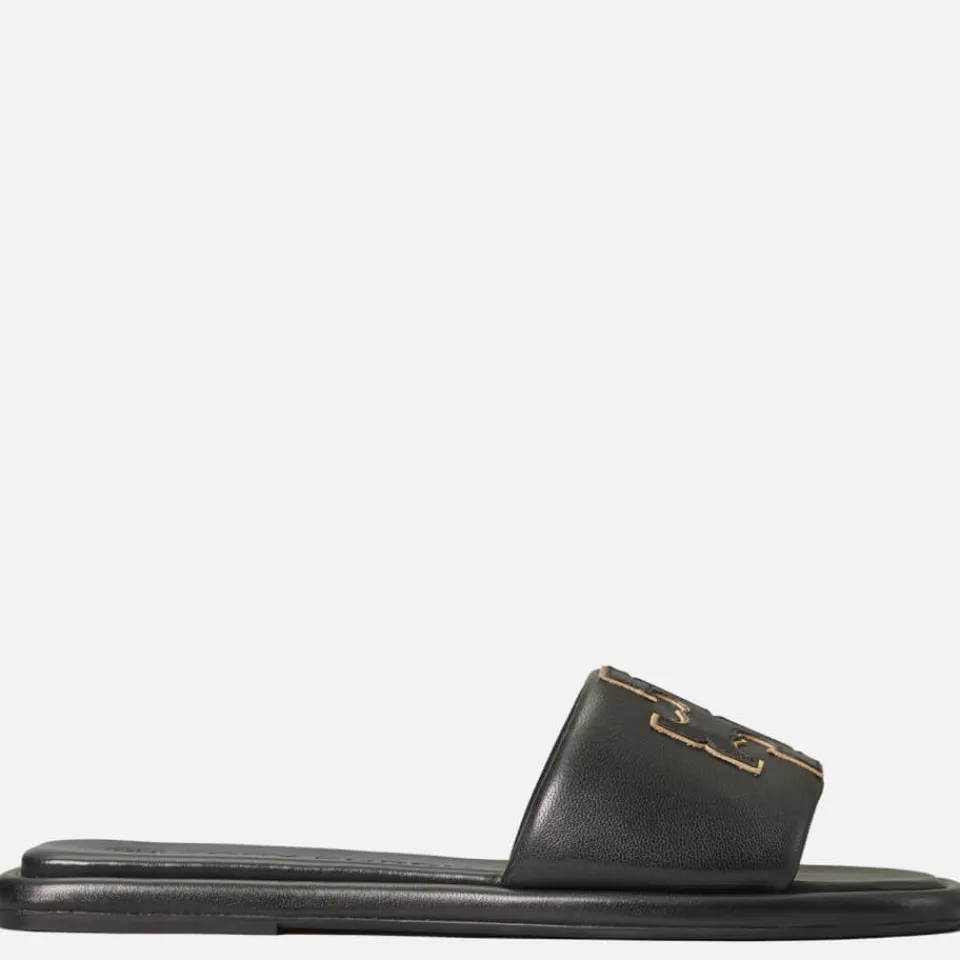 Flats|Urban Apothecary Tory Burch Women's Leather Sport Slide Sandals - UK 4.5