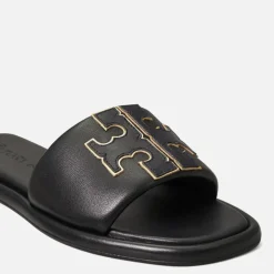 Flats|Urban Apothecary Tory Burch Women's Leather Sport Slide Sandals - UK 4.5