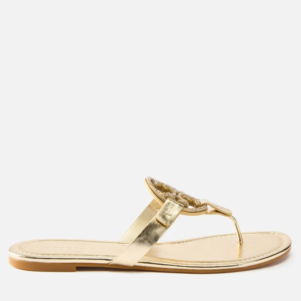 Sandals & Slides|Sandals|Dr. Martens Tory Burch Women's Miller Embellished Leather Sandals - UK 4