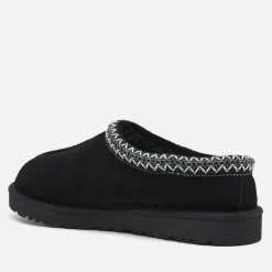 Loungewear|UGG Men's Tasman Suede Slippers - Black - UK 7
