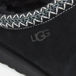 Loungewear|UGG Men's Tasman Suede Slippers - Black - UK 7