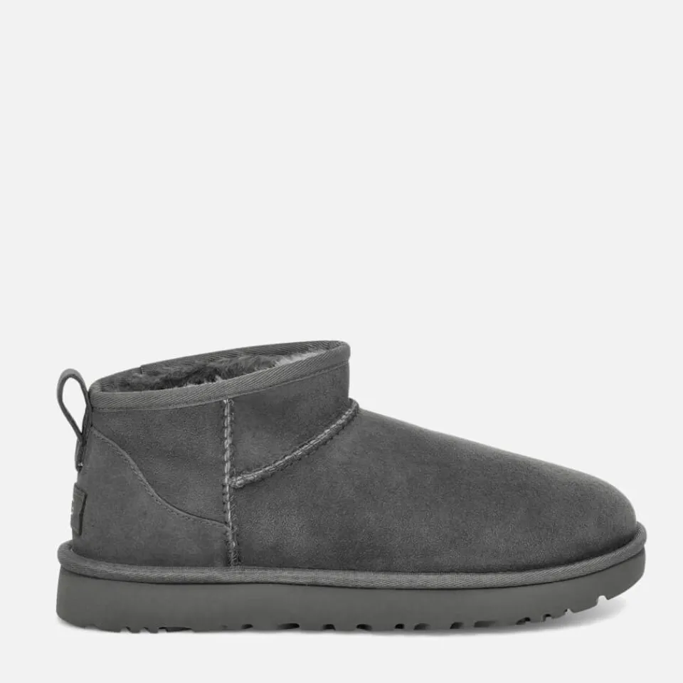 Boots|Dr. Martens UGG Women's Classic Ultra Mini Sheepskin Boots - Grey - UK 8