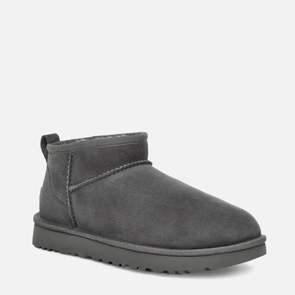 Boots|Dr. Martens UGG Women's Classic Ultra Mini Sheepskin Boots - Grey - UK 8