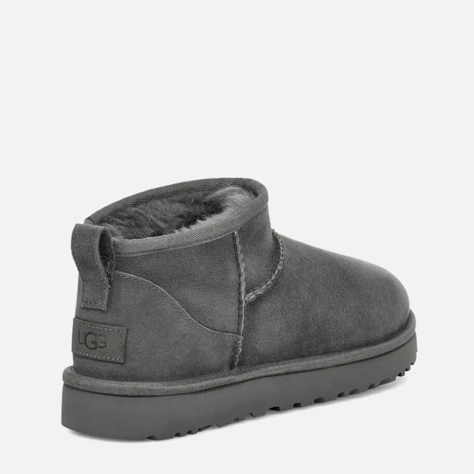 Boots|Dr. Martens UGG Women's Classic Ultra Mini Sheepskin Boots - Grey - UK 8
