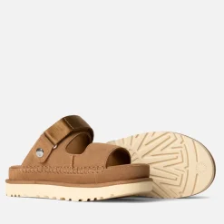 Sandals & Slides|Sandals|UGG Women's Goldenstar Glide Suede Double Strap Sandals - UK 4