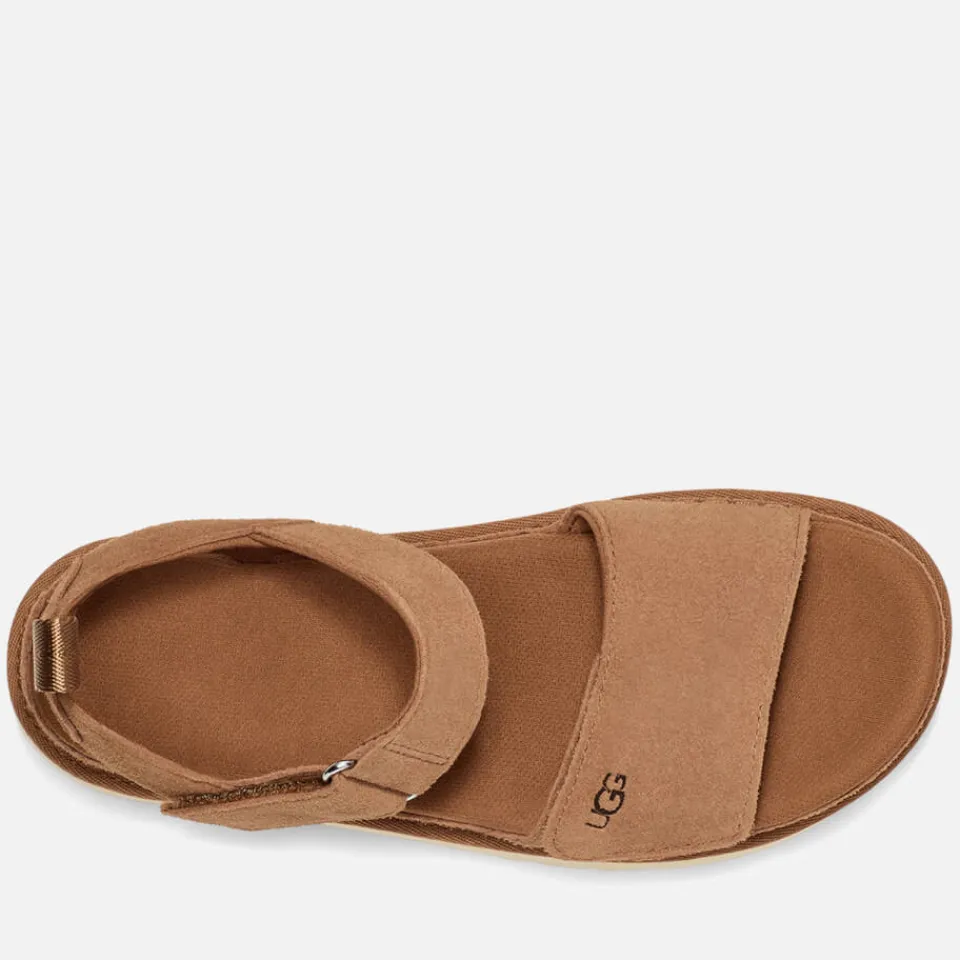 Sandals & Slides|Sandals|UGG Women's Goldenstar Suede Flatform Sandals - UK 3