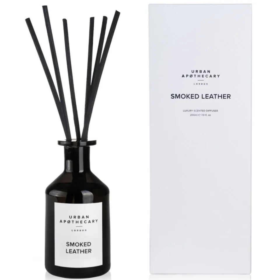Bathroom|Bedroom|Urban Apothecary Smoked Leather Luxury Diffuser - 200ml