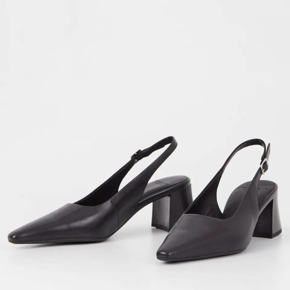 Heels|Dr. Martens Vagabond Women's Altea Leather Heeled Slingback Pumps - UK 3