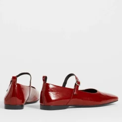 Flats|Ganni Vagabond Women's Delia Patent Leather Mary-Jane Flats - UK 6