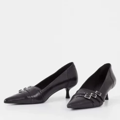 Heels|Vagabond Shoemakers Vagabond Women's Lykke Leather Kitten Heeled Court Shoes - UK 3