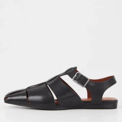 Sandals & Slides|Sandals|Vans Vagabond Women's Wioletta Leather Flat Sandals - UK 3