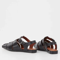 Sandals & Slides|Sandals|Vans Vagabond Women's Wioletta Leather Flat Sandals - UK 3