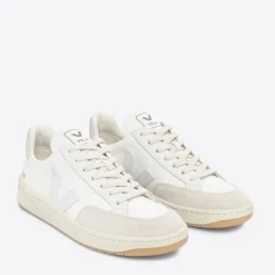Trainers|Veja Men’s V-12 B Mesh and Suede Trainers - UK 7