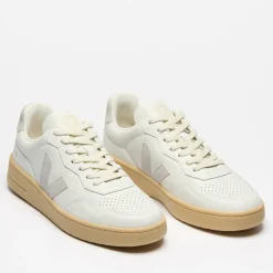 Trainers|RAINS Veja Men's V-90 Bastille Leather Trainers - UK 7