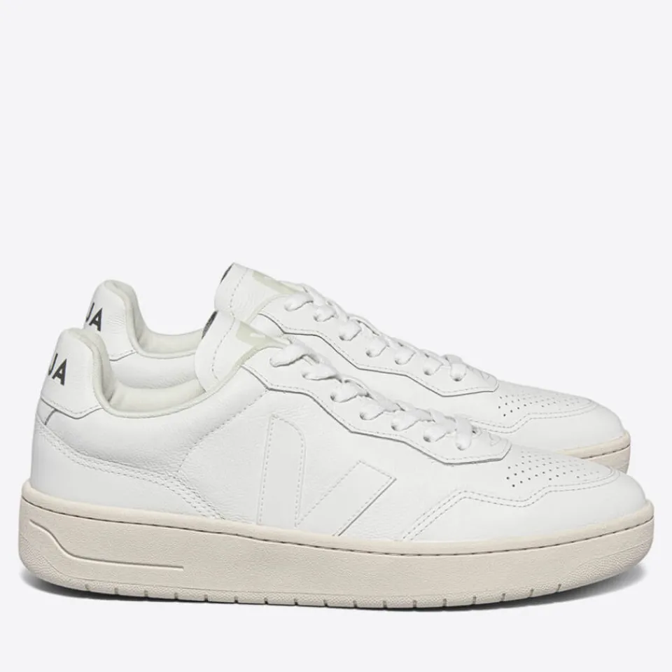 Trainers|Veja Men's V-90 Bastille Leather Trainers - UK 7