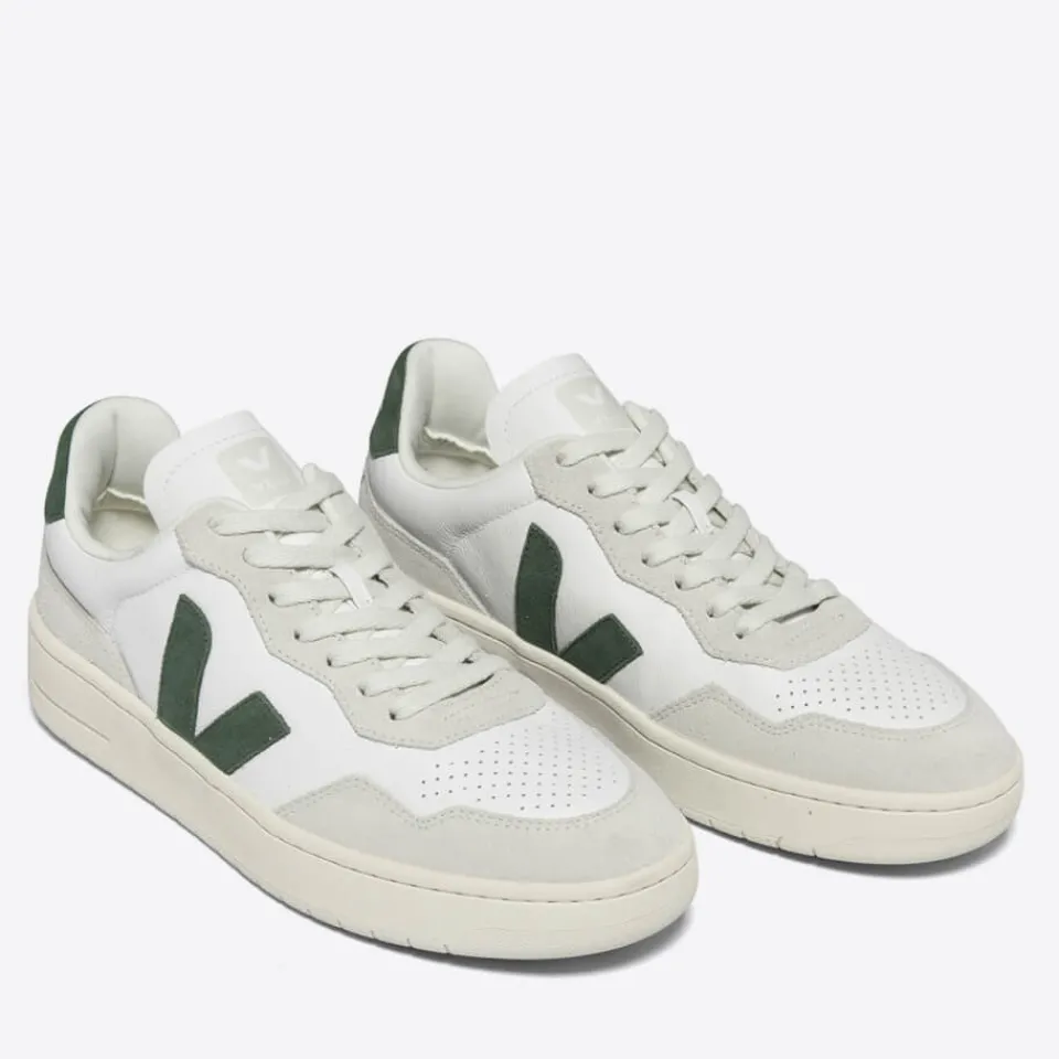 Trainers|Dr. Martens Veja Men's V-90 Bastille Leather and Suede Trainers - UK 8