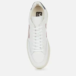 Trainers|Dr. Martens Veja Men's V-12 Leather Trainers - Extra White/Marsala/Nautico - UK 7
