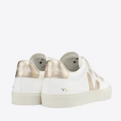 Trainers|Veja Recife Chrome-Free Leather Trainers - UK 3