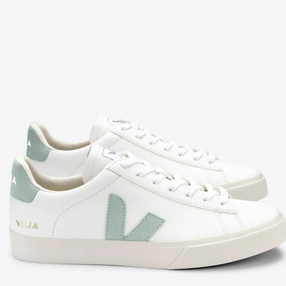 Trainers|Veja Women's Campo Chrome-Free Leather Trainers - UK 3