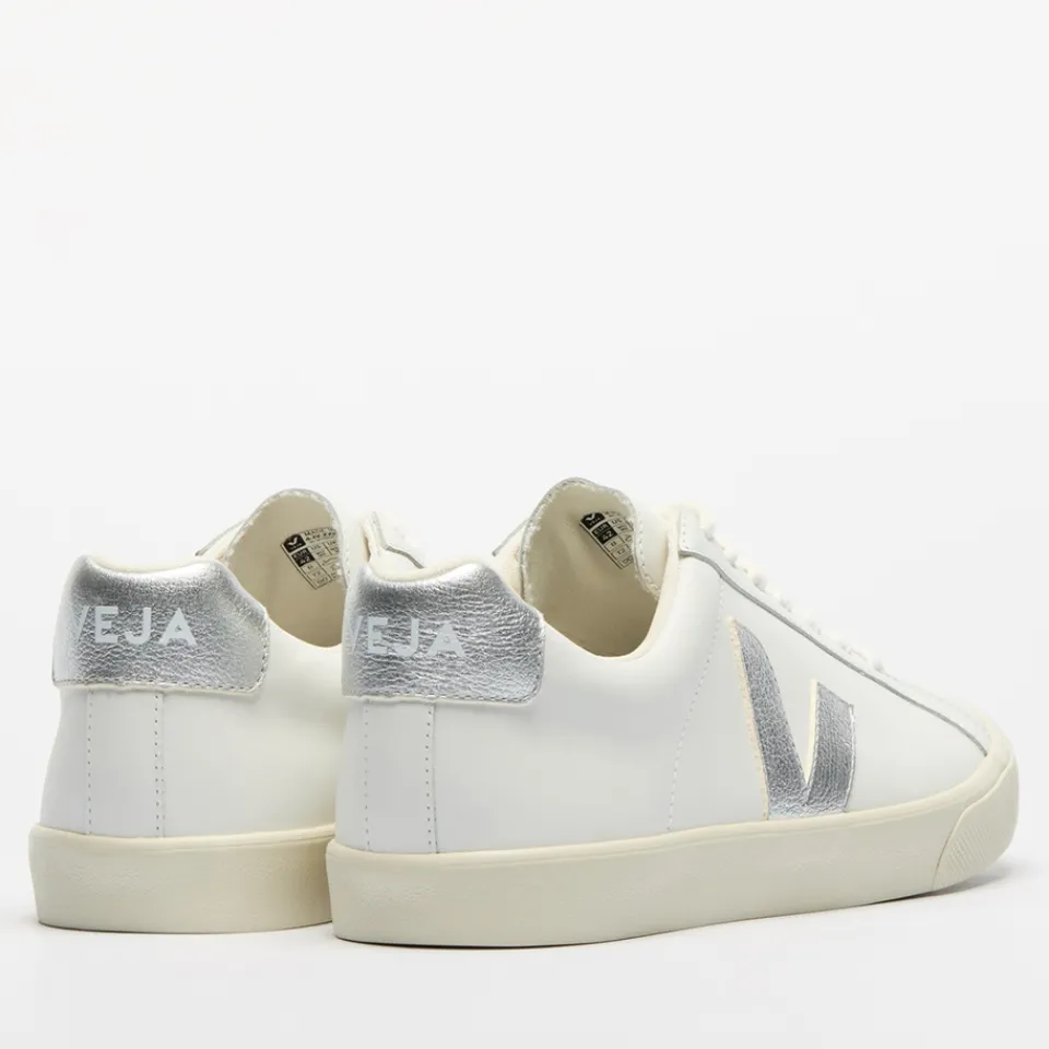 Trainers|Barbour Veja Women's Esplar Leather Low Top Trainers - UK 3