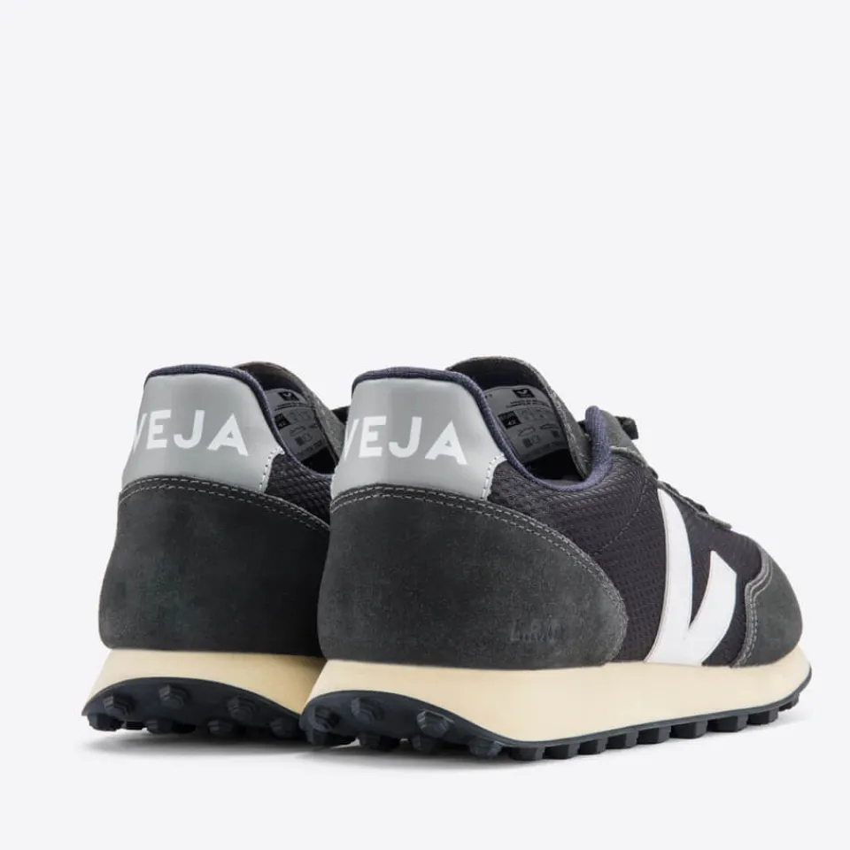 Trainers|Dr. Martens Veja Women's Rio Branco Mesh Running Style Trainers - Black/White/Oxford Grey - UK 3