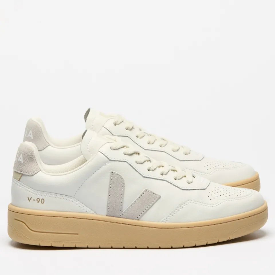 Trainers|RAINS Veja Women's V-90 Bastille Leather Trainers - UK 3