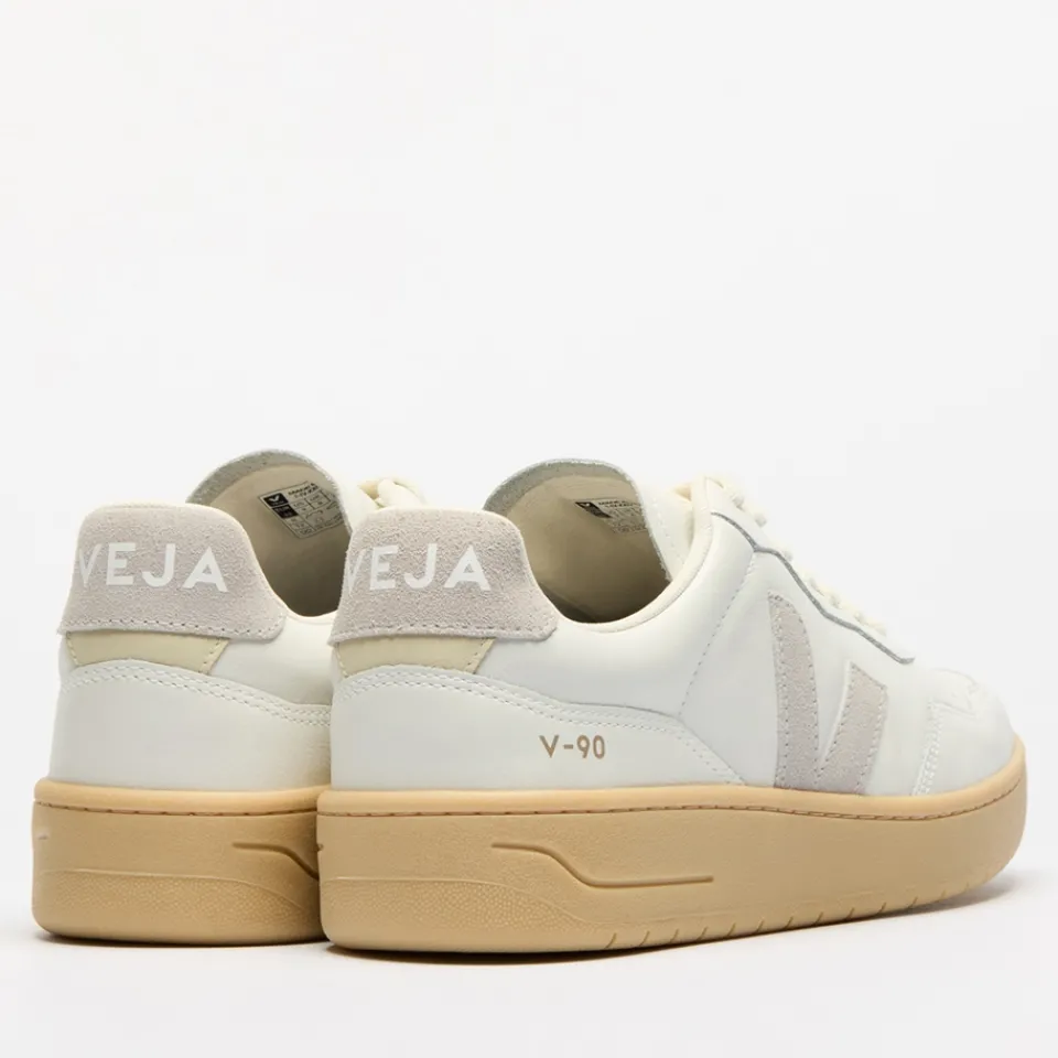 Trainers|RAINS Veja Women's V-90 Bastille Leather Trainers - UK 3