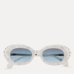 Sunglasses|Sunglasses|Dr. Martens Vivienne Westwood Acetate Swarovski Pearl Cat-Eye Sunglasses