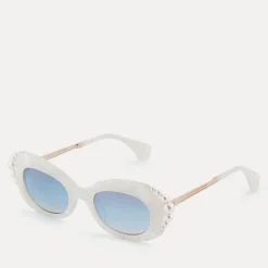 Sunglasses|Sunglasses|Dr. Martens Vivienne Westwood Acetate Swarovski Pearl Cat-Eye Sunglasses