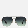 Sunglasses|Sunglasses|Dr. Martens Vivienne Westwood Cowboy Aviator Gold-Tone Sunglasses