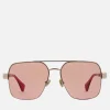 Sunglasses|Sunglasses|Dr. Martens Vivienne Westwood Cowboy Aviator Gold-Tone Sunglasses