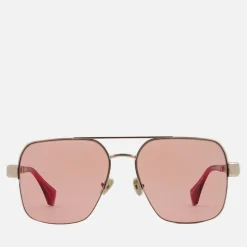 Sunglasses|Sunglasses|Dr. Martens Vivienne Westwood Cowboy Aviator Gold-Tone Sunglasses