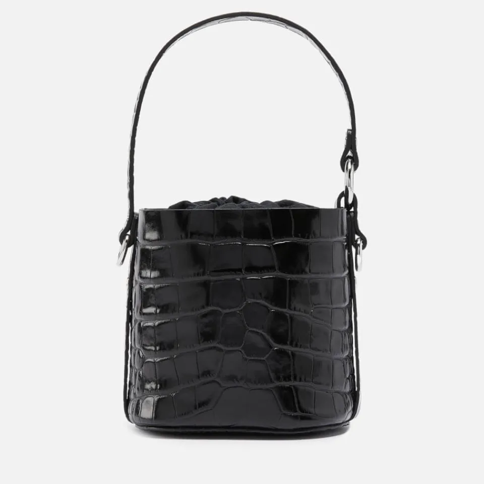 Bags|Dr. Martens Vivienne Westwood Daisy Drawstring Croc-Effect Leather Bag