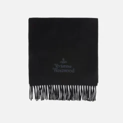 Scarves|Vivienne Westwood Embroidered Logo Wool Scarf