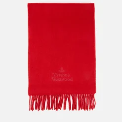Scarves|Scarves|Autry Vivienne Westwood Embroidered Wool Logo Scarf