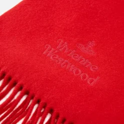 Scarves|Scarves|Autry Vivienne Westwood Embroidered Wool Logo Scarf