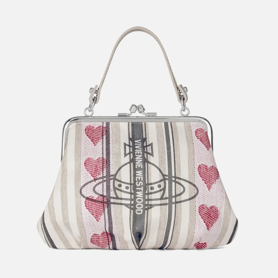 Bags|Vivienne Westwood Granny Linen-Blend Frame Purse