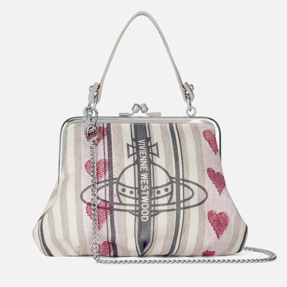Bags|Vivienne Westwood Granny Linen-Blend Frame Purse