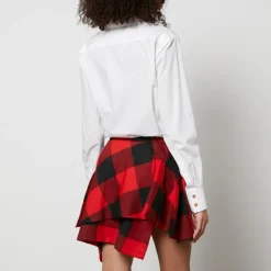 T-Shirts And Tops|Shirts And Blouses|Dr. Martens Vivienne Westwood Heart Cut-Out Cotton-Poplin Shirt - IT 36/UK 4