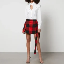 T-Shirts And Tops|Shirts And Blouses|Dr. Martens Vivienne Westwood Heart Cut-Out Cotton-Poplin Shirt - IT 36/UK 4