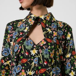 Dresses|Dresses|Dr. Martens Vivienne Westwood Heart Floral-Print Cotton-Poplin Shirt Dress - UK 6