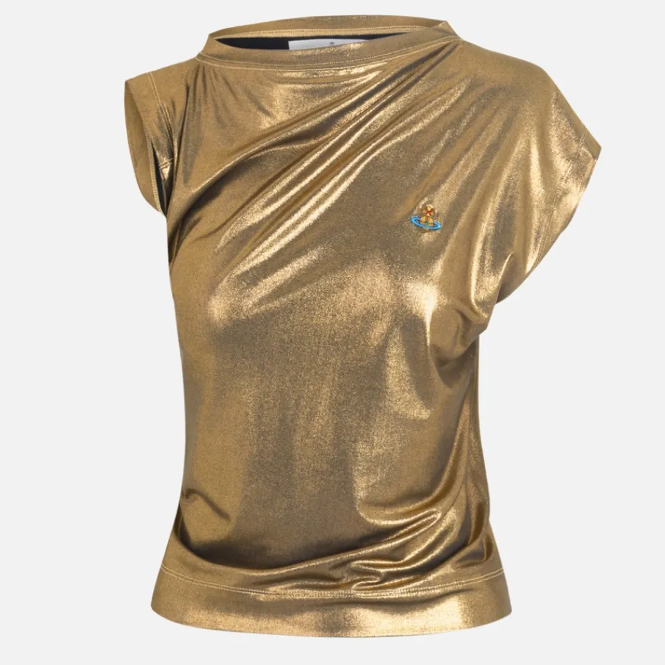 T-Shirts And Tops|Dr. Martens Vivienne Westwood Hebo Metallic Jersey Top - M
