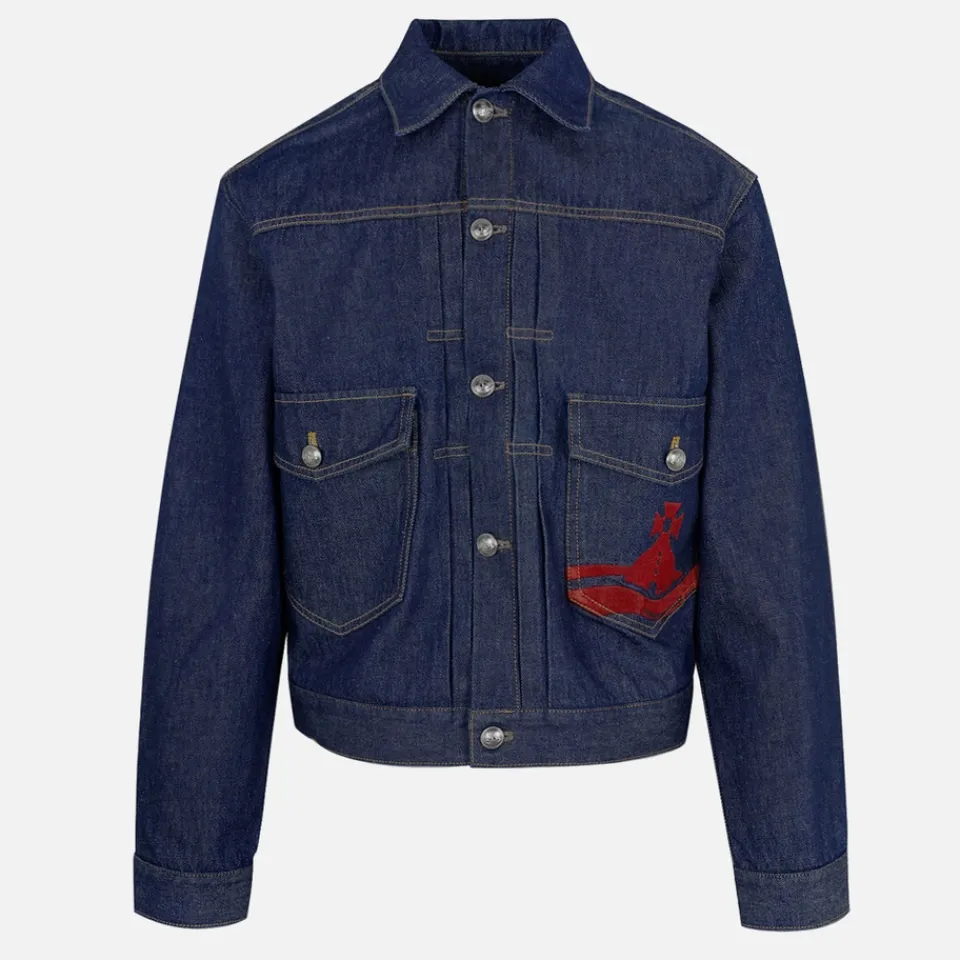 Jackets|Coats|Dr. Martens Vivienne Westwood Marlene Jacquard Denim Jacket - S
