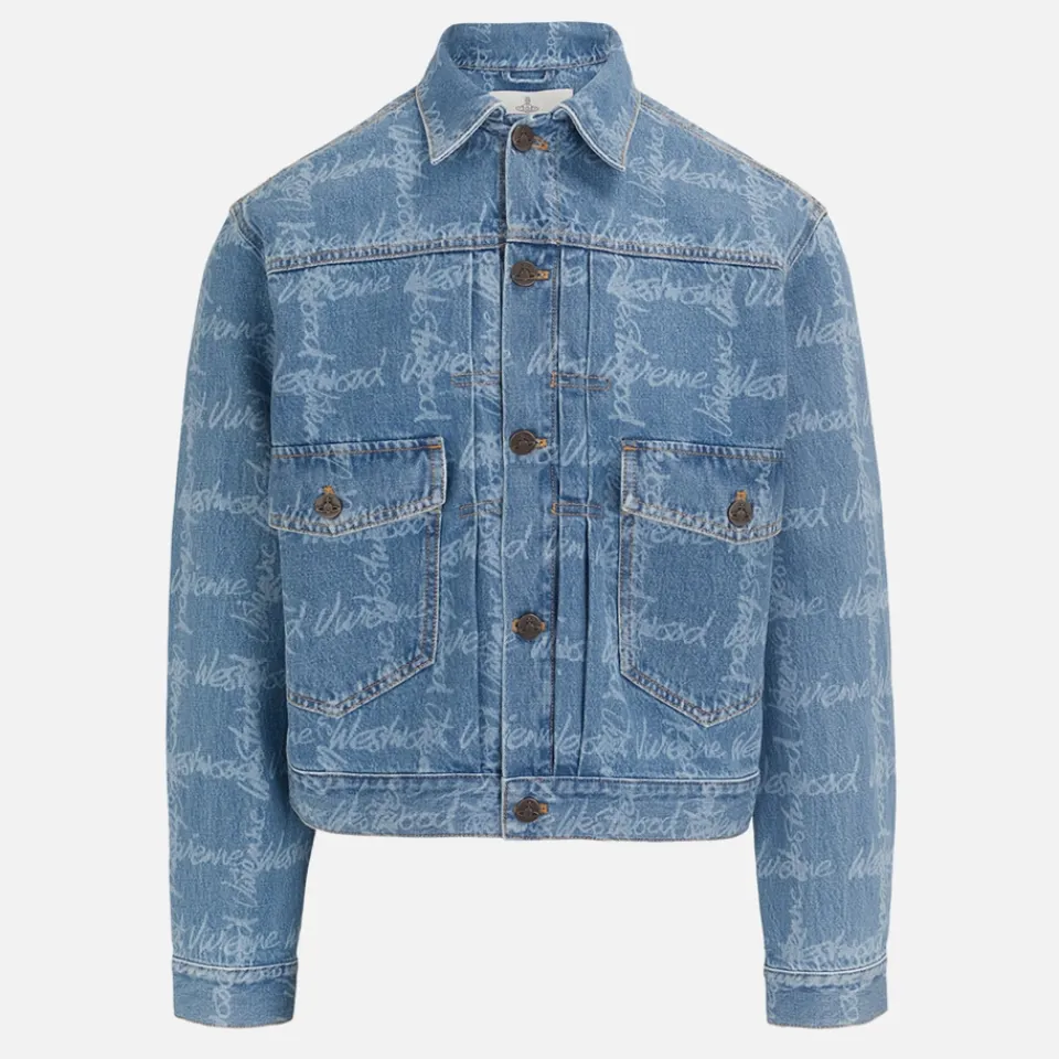 Jackets|Coats|Dr. Martens Vivienne Westwood Marlene Jacquard Denim Jacket - S