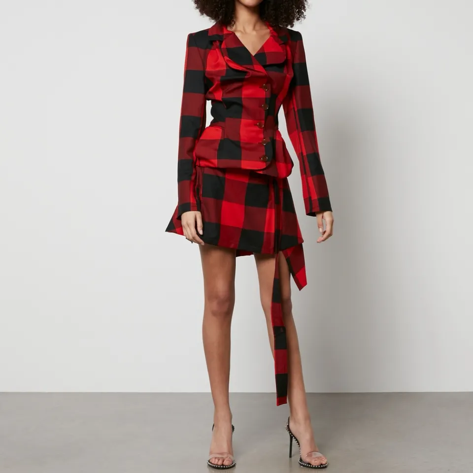Skirts|Skirts|Dr. Martens Vivienne Westwood Meghan Checked Wool Mini Skirt - IT 38/UK 6