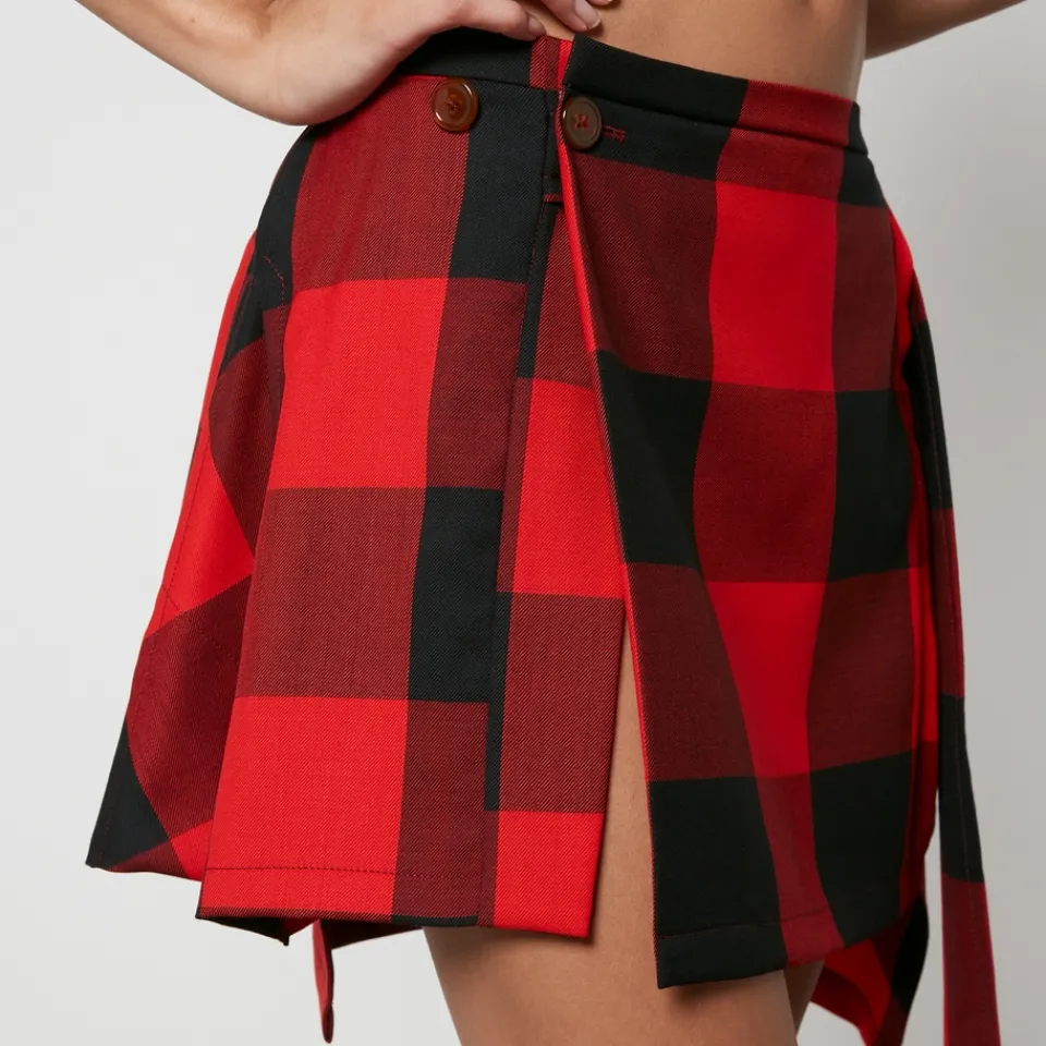 Skirts|Skirts|Dr. Martens Vivienne Westwood Meghan Checked Wool Mini Skirt - IT 38/UK 6